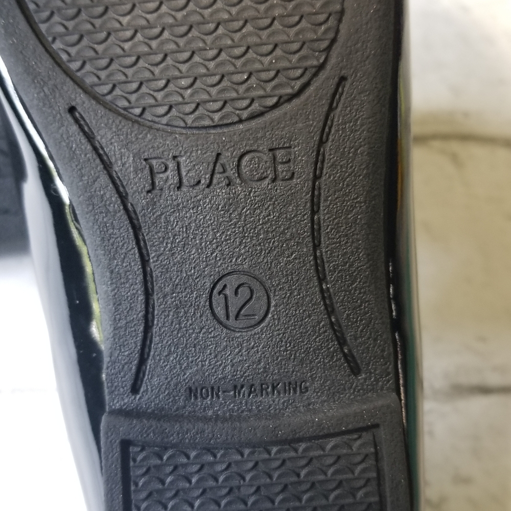 Children's Place Patent Black Flats Size 12 - Picture 7 of 9